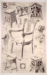 Ontwerpen voor stoelen en krukken